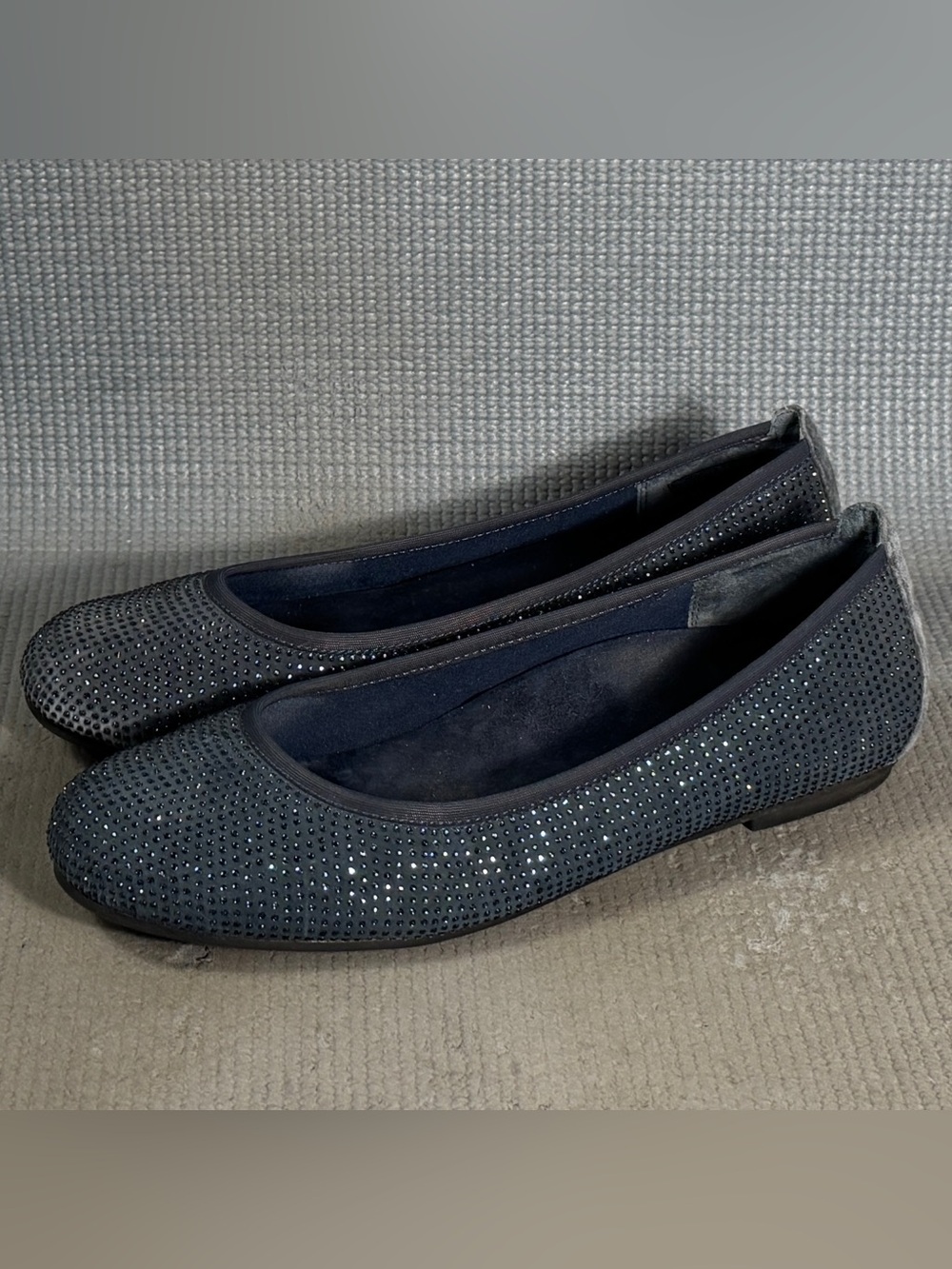 Vionic Spark Willow Ballet Flat Navy Blue Slip On Shoes‎ Women’s Size 9